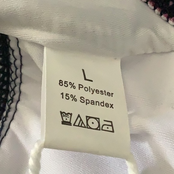 Veceney One Piece Swimsuit featuring a blue floral print and a high-cut design - Picture 4 of 4